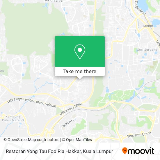 Peta Restoran Yong Tau Foo Ria Hakkar