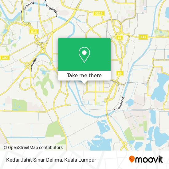 Kedai Jahit Sinar Delima map