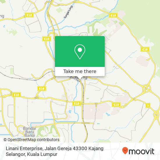 Linani Enterprise, Jalan Gereja 43300 Kajang Selangor map