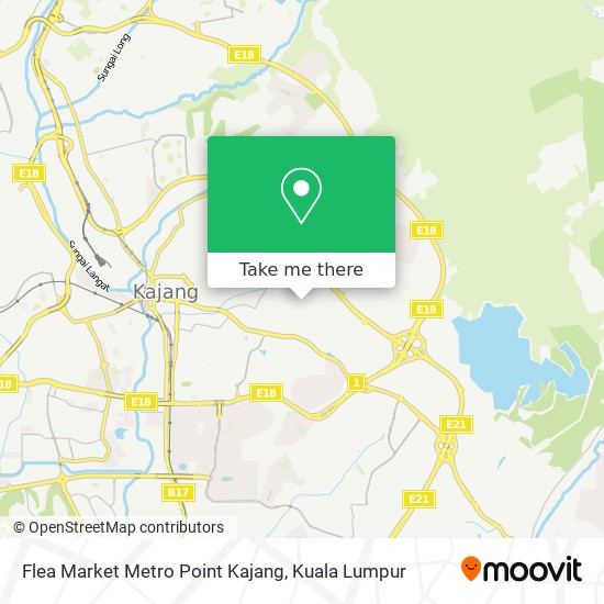 Peta Flea Market Metro Point Kajang