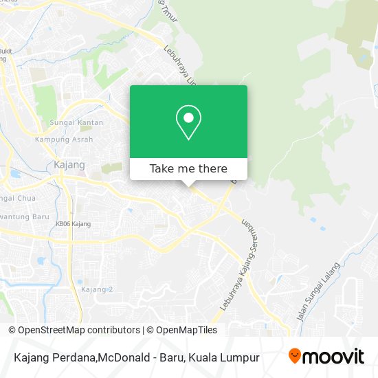 Kajang Perdana,McDonald - Baru map