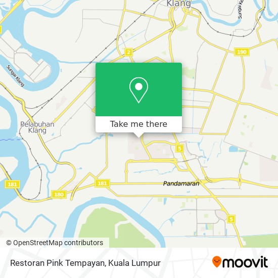Peta Restoran Pink Tempayan