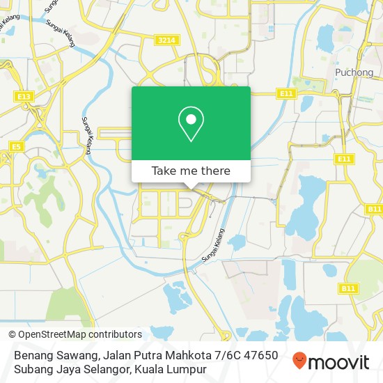 Peta Benang Sawang, Jalan Putra Mahkota 7 / 6C 47650 Subang Jaya Selangor