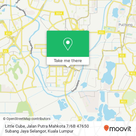 Peta Little Cube, Jalan Putra Mahkota 7 / 6B 47650 Subang Jaya Selangor