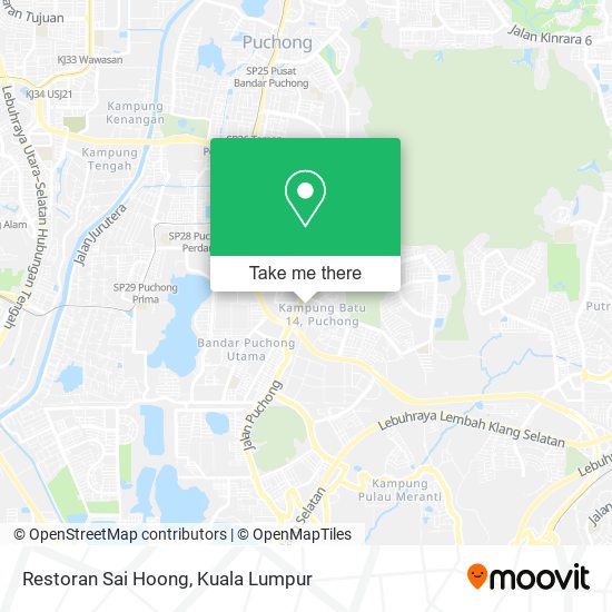 Peta Restoran Sai Hoong