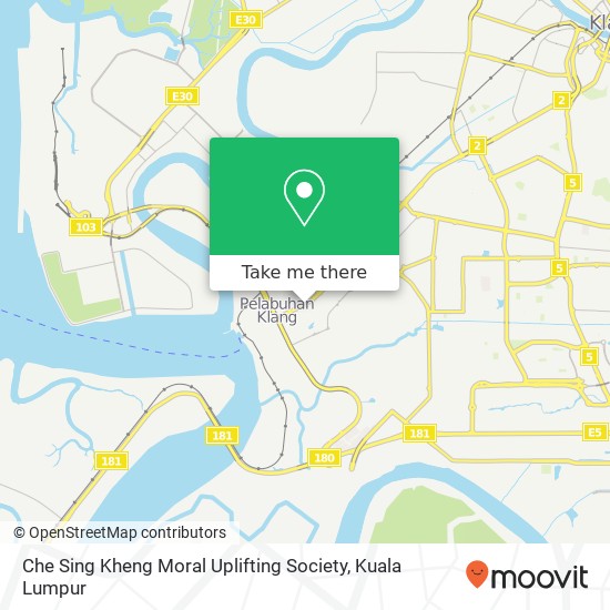 Che Sing Kheng Moral Uplifting Society, Persiaran Raja Muda Musa 42000 Klang Selangor map