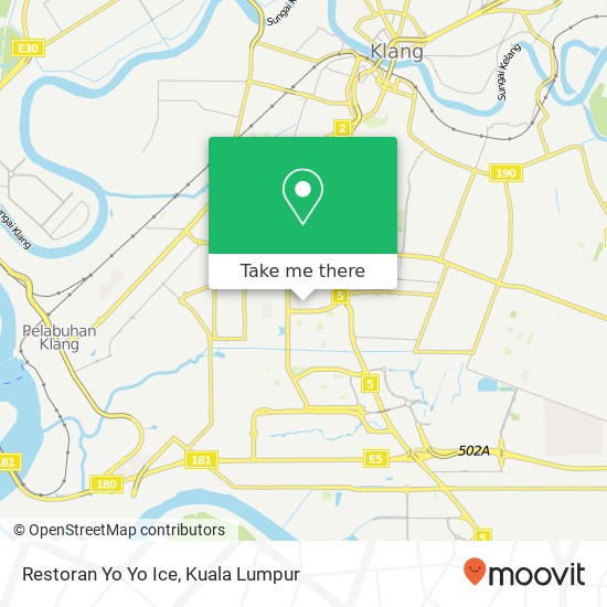 Peta Restoran Yo Yo Ice, Lorong Batu Nilam 3A 41200 Klang Selangor