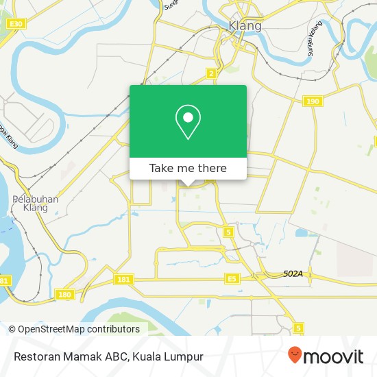 Peta Restoran Mamak ABC, Lorong Batu Nilam 10A 41200 Klang Selangor