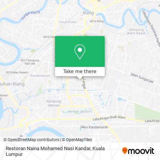 Peta Restoran Naina Mohamed Nasi Kandar