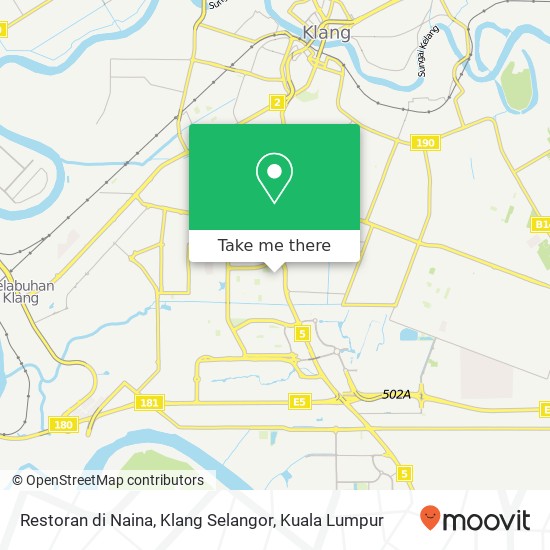 Restoran di Naina, Klang Selangor map