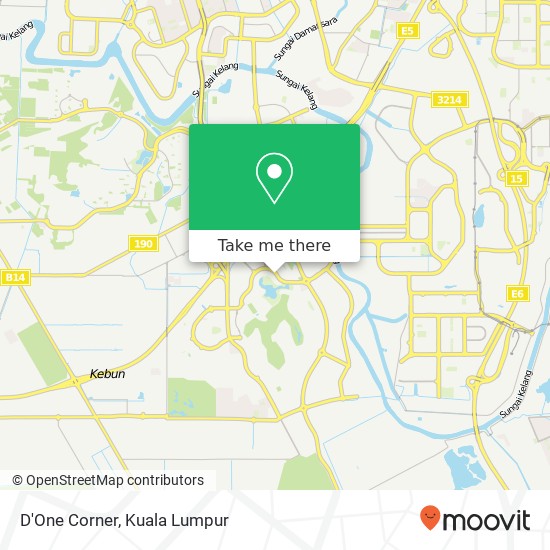 Peta D'One Corner, 40460 Shah Alam Selangor