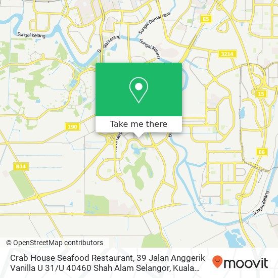 Crab House Seafood Restaurant, 39 Jalan Anggerik Vanilla U 31 / U 40460 Shah Alam Selangor map