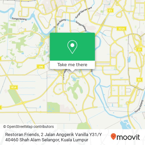Restoran Friends, 2 Jalan Anggerik Vanilla Y31 / Y 40460 Shah Alam Selangor map