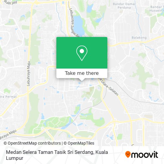 Medan Selera Taman Tasik Sri Serdang map