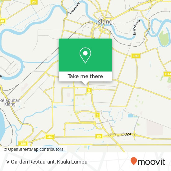 V Garden Restaurant, 41200 Klang Selangor map