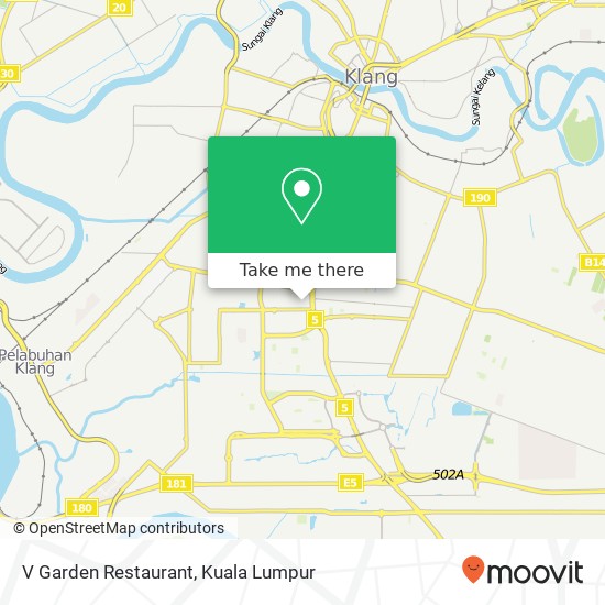 Peta V Garden Restaurant, 41200 Klang Selangor