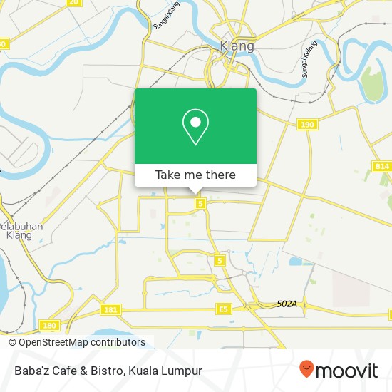 Baba'z Cafe & Bistro, Jalan Bayu Tinggi 2B 41200 Klang Selangor map