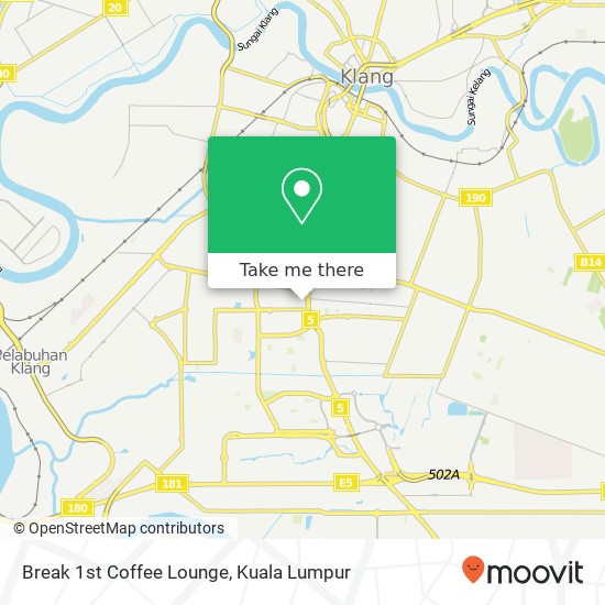 Break 1st Coffee Lounge, Jalan Bayu Tinggi 2 41200 Klang Selangor map