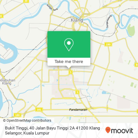 Peta Bukit Tinggi, 40 Jalan Bayu Tinggi 2A 41200 Klang Selangor