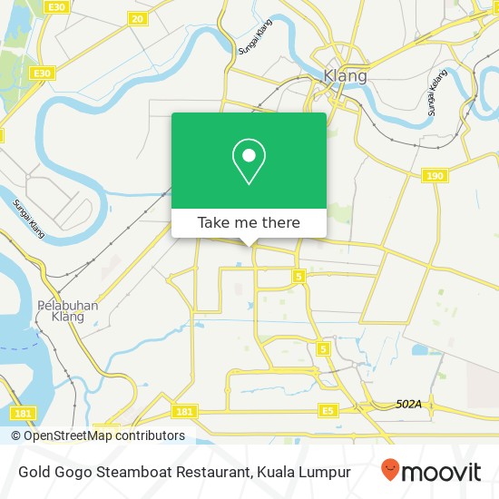 Gold Gogo Steamboat Restaurant, Jalan Bayu Tinggi 6 42000 Klang Selangor map