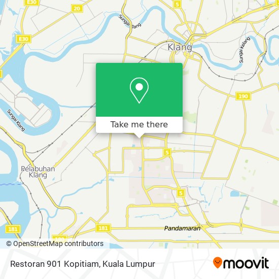 Restoran 901 Kopitiam map