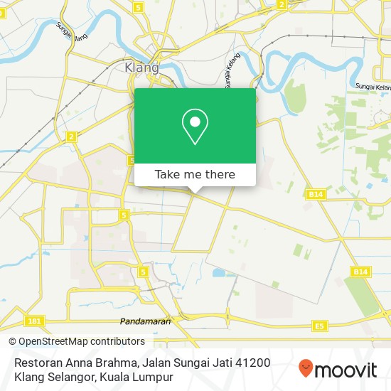 Restoran Anna Brahma, Jalan Sungai Jati 41200 Klang Selangor map