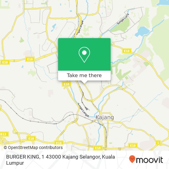 BURGER KING, 1 43000 Kajang Selangor map