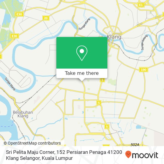 Sri Pelita Maju Corner, 152 Persiaran Penaga 41200 Klang Selangor map