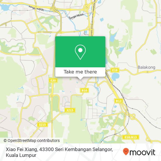 Peta Xiao Fei Xiang, 43300 Seri Kembangan Selangor
