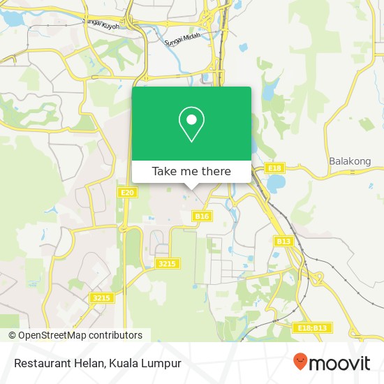 Restaurant Helan, 43300 Seri Kembangan Selangor map