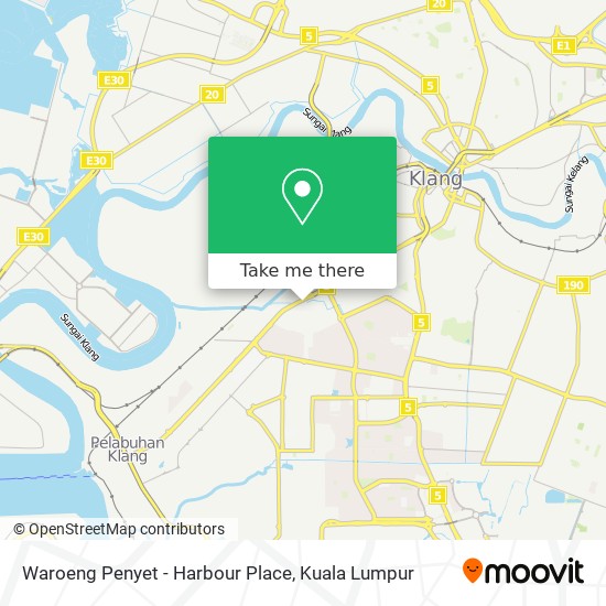 Peta Waroeng Penyet - Harbour Place