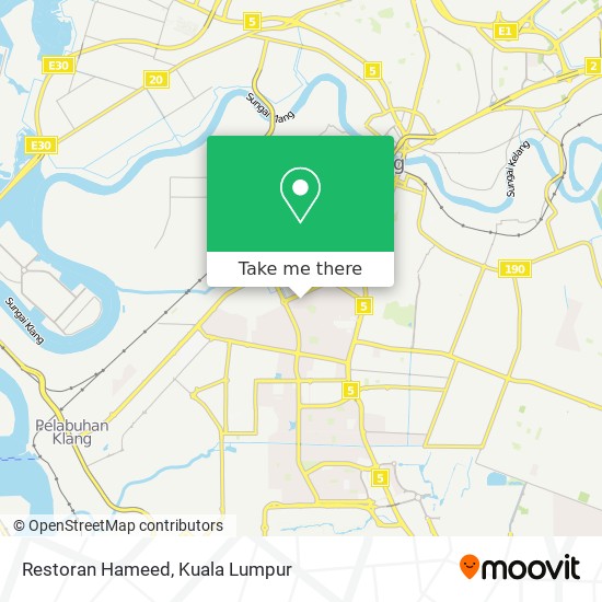 Peta Restoran Hameed