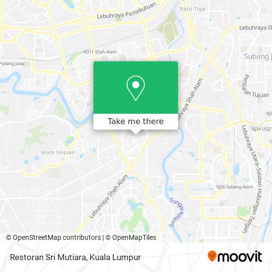 Peta Restoran Sri Mutiara