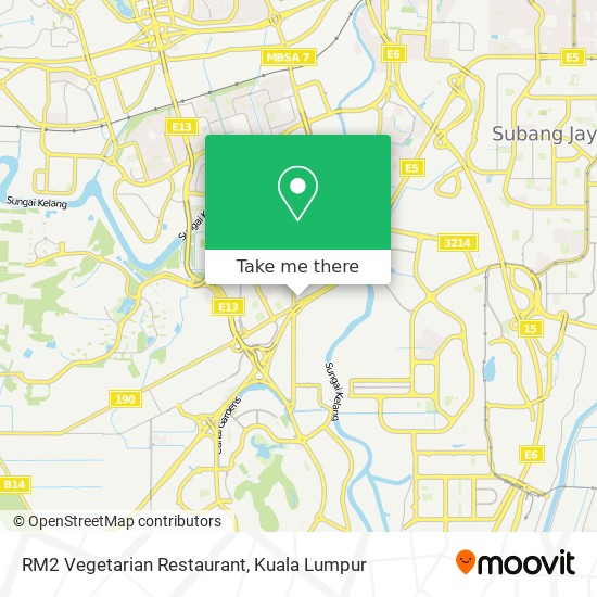 RM2 Vegetarian Restaurant map