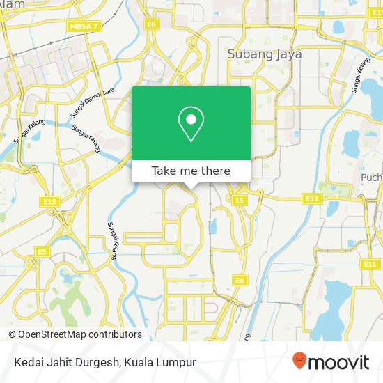 Peta Kedai Jahit Durgesh, Jalan Teras Jernang 27 / 8 40400 Shah Alam Selangor