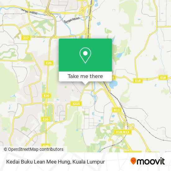 Kedai Buku Lean Mee Hung map