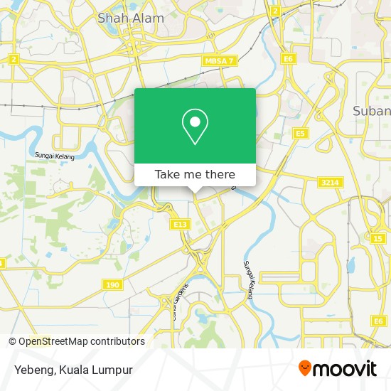 Yebeng map