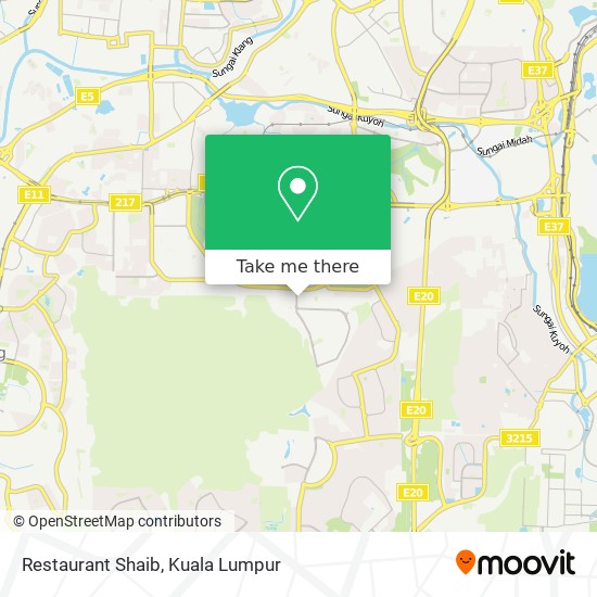 Restaurant Shaib map