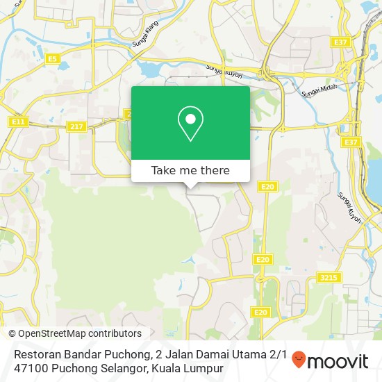 Restoran Bandar Puchong, 2 Jalan Damai Utama 2 / 1 47100 Puchong Selangor map