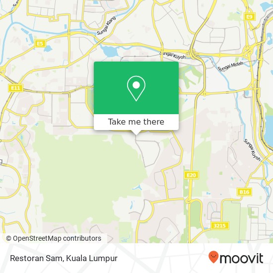 Peta Restoran Sam, 34 Jalan Damai Utama 2 47100 Puchong Selangor