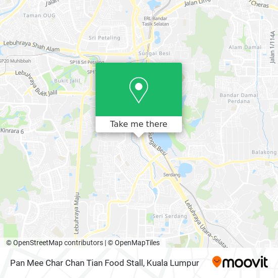 Pan Mee Char Chan Tian Food Stall map