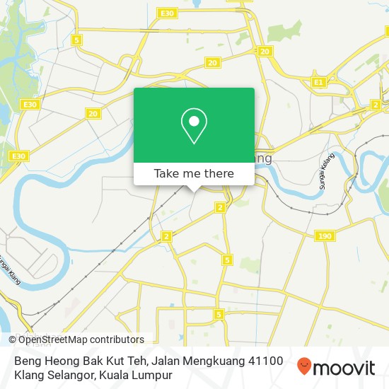 Beng Heong Bak Kut Teh, Jalan Mengkuang 41100 Klang Selangor map