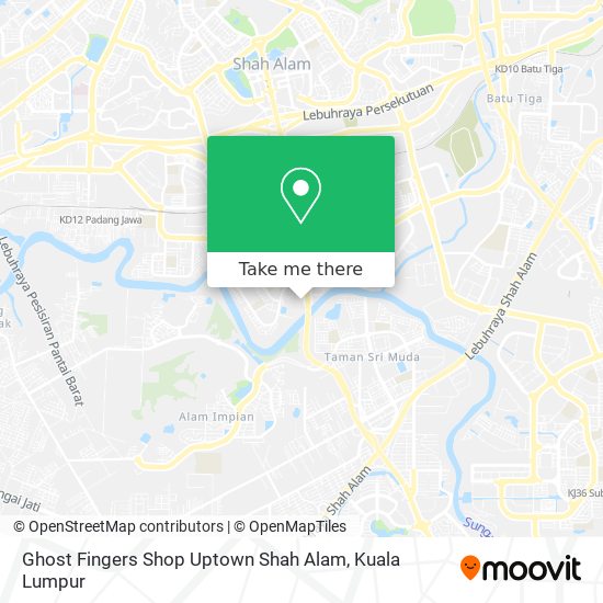 Ghost Fingers Shop Uptown Shah Alam map