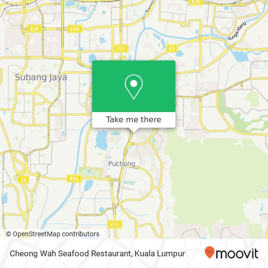 Cheong Wah Seafood Restaurant, Jalan Bandar 2 47100 Puchong Selangor map