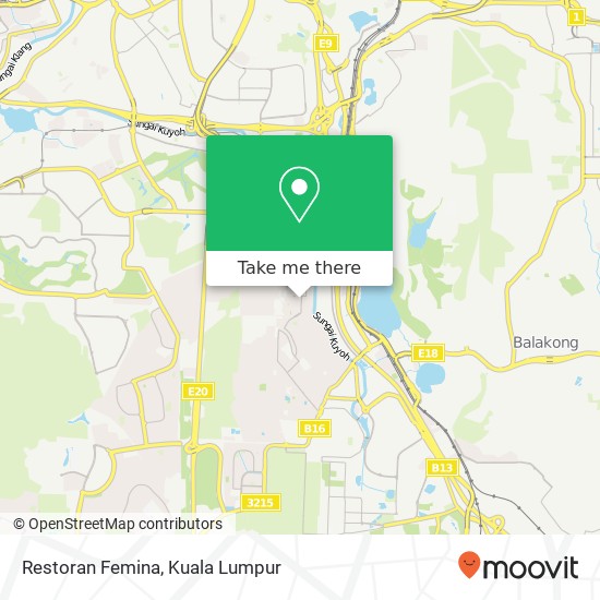 Restoran Femina, 43300 Seri Kembangan Selangor map