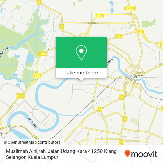 Muslimah Alhijrah, Jalan Udang Kara 41250 Klang Selangor map