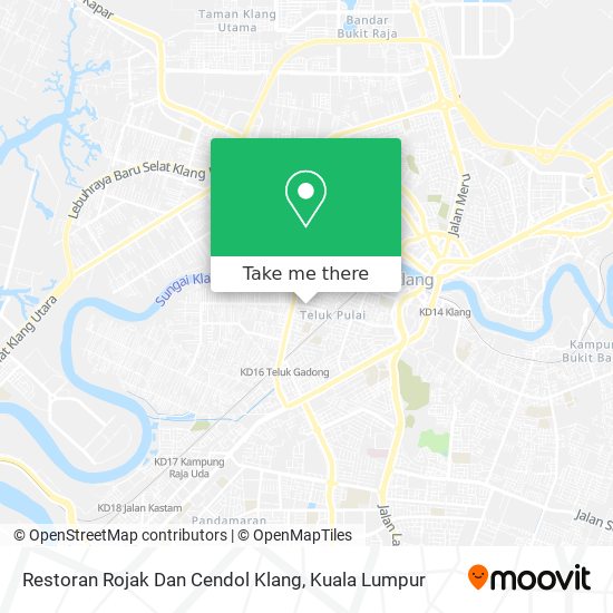 Peta Restoran Rojak Dan Cendol Klang