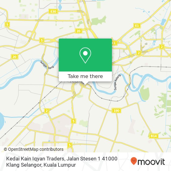 Kedai Kain Iqyan Traders, Jalan Stesen 1 41000 Klang Selangor map