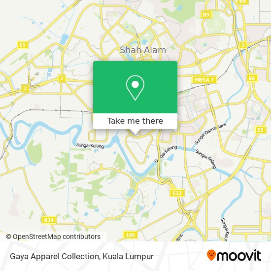 Gaya Apparel Collection map