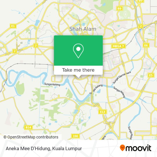 Aneka Mee D'Hidung map